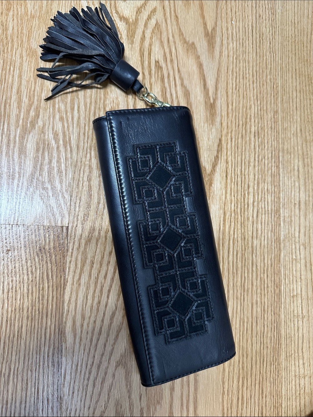 Espresso Leather Clutch